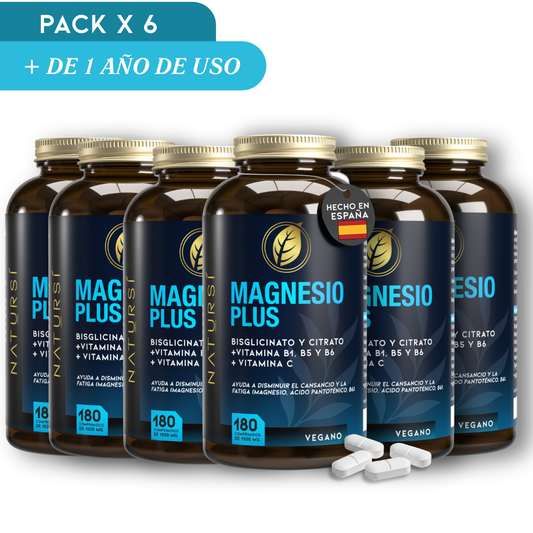 MAGNESIO PLUS PACK 6 UNIDADES