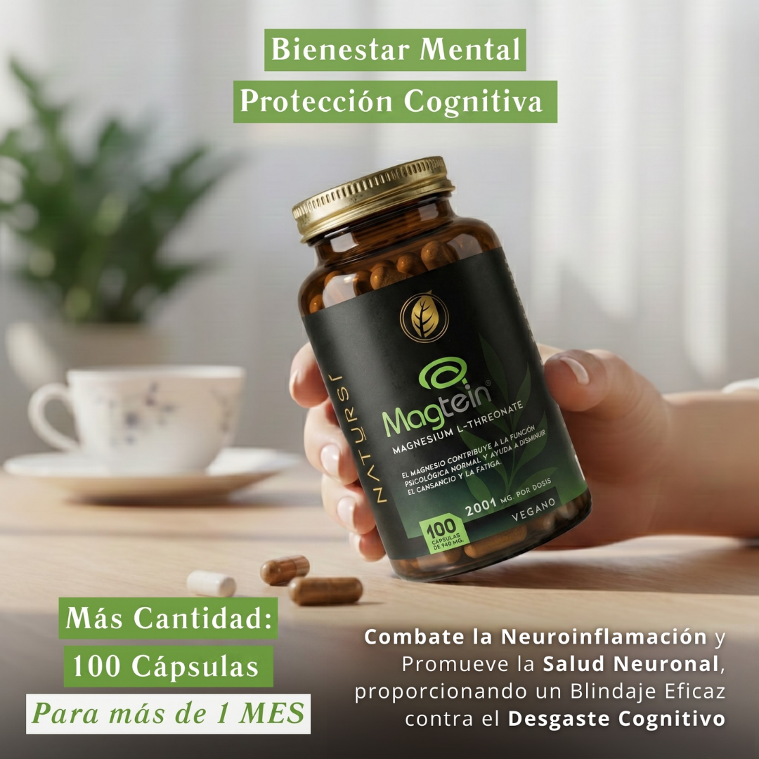 PACK 6 L-TREONATO de MAGNESIO (Magtein®) - 600 cápsulas + de 6 meses