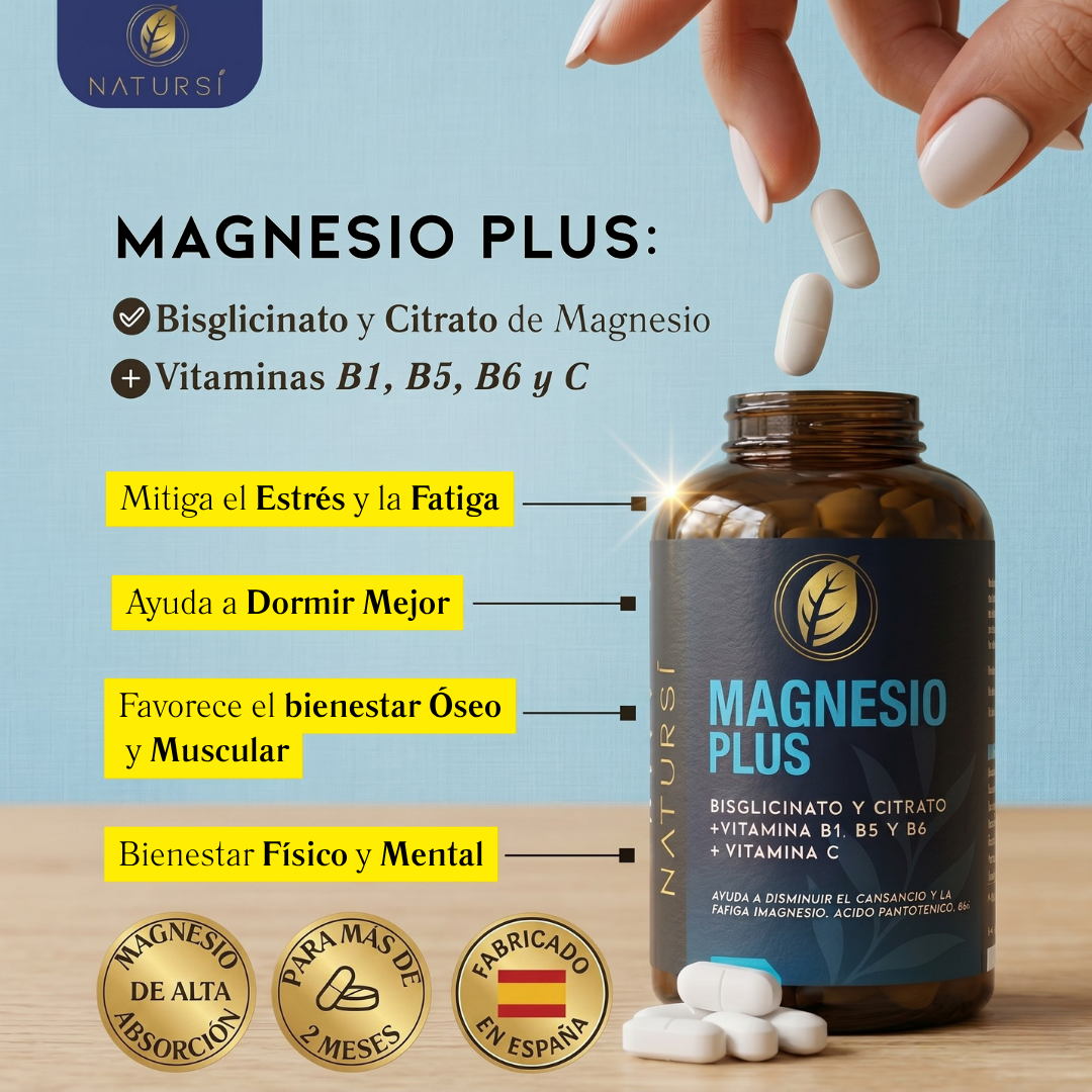 MAGNESIO PLUS PACK 6 UNIDADES