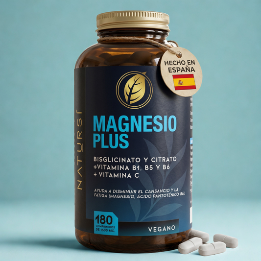 Magnesio Plus - 180 Comprimidos - Para + de 2 Meses de Uso