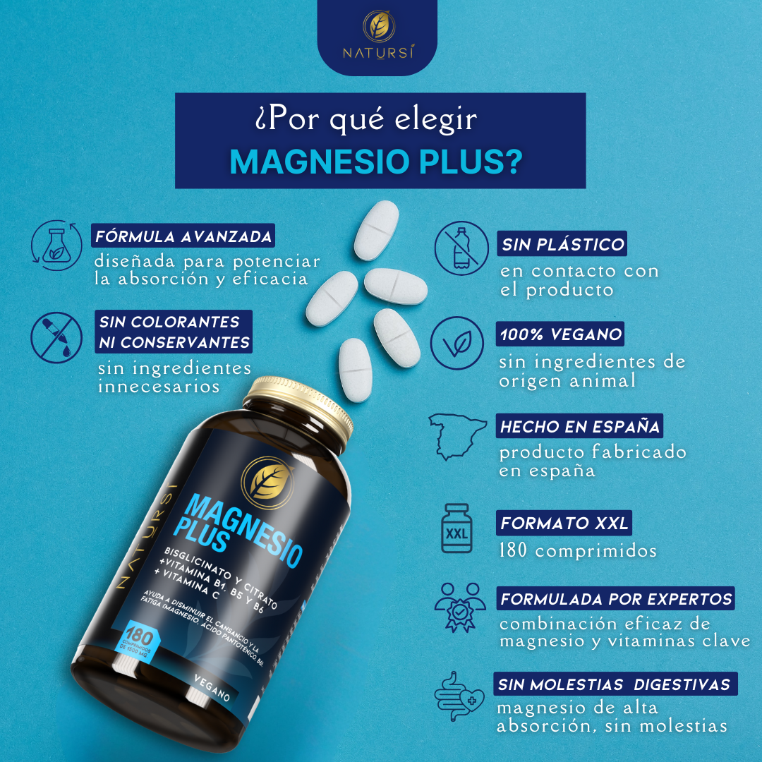 MAGNESIO PLUS PACK 6 UNIDADES