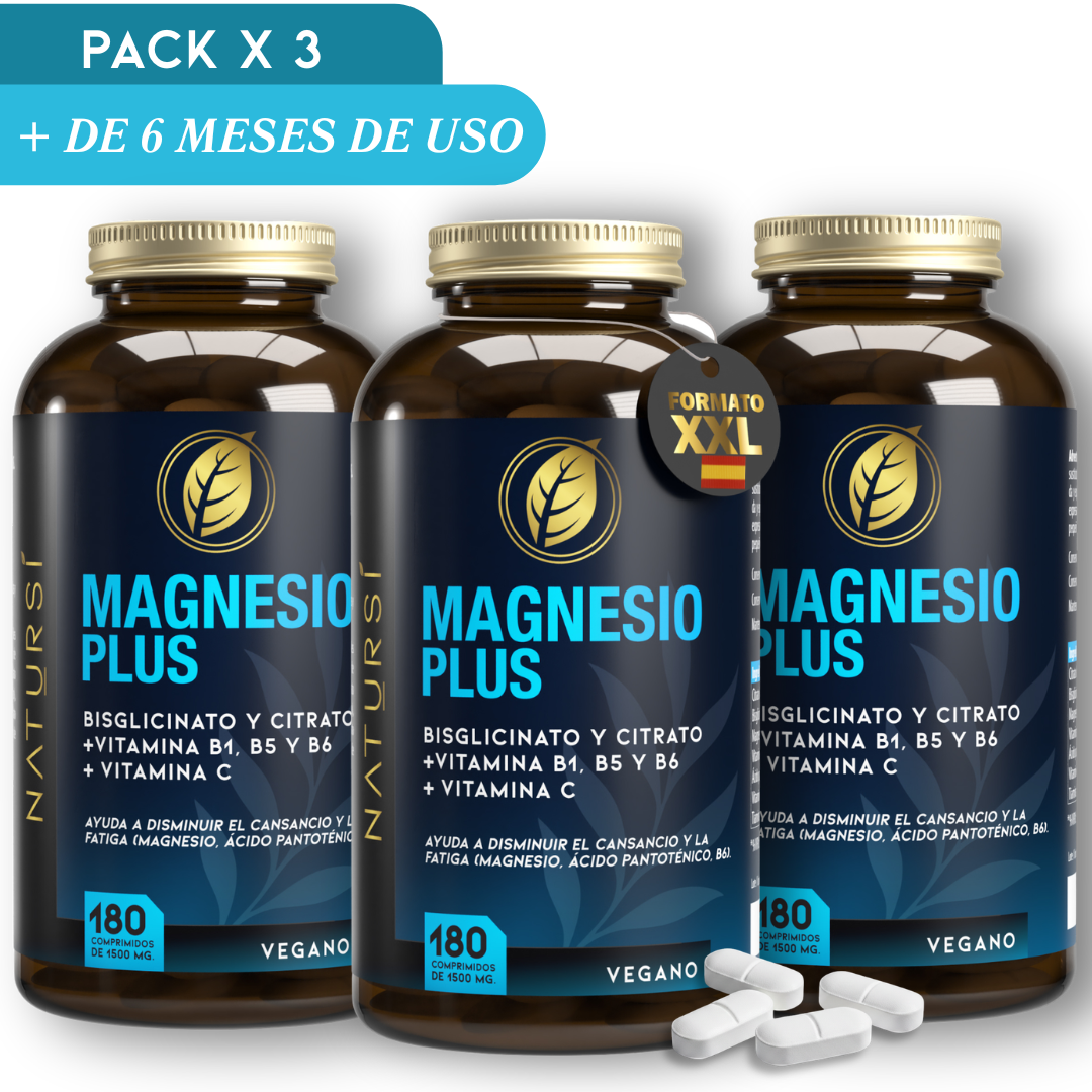 MAGNESIO PLUS PACK 3 UNIDADES