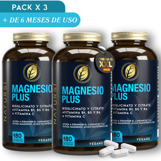MAGNESIO PLUS PACK 3 UNIDADES