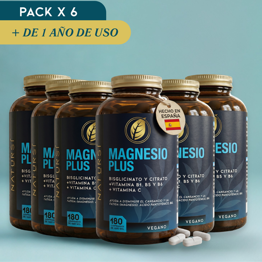 MAGNESIO PLUS PACK 6 UNIDADES