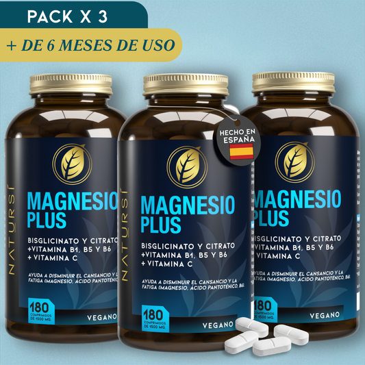 MAGNESIO PLUS PACK 3 UNIDADES